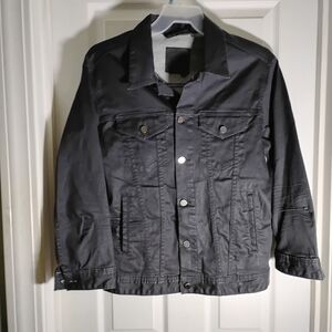 BLANK NYC Women's Black Jean Jacket